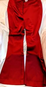 CACHE red satin pants